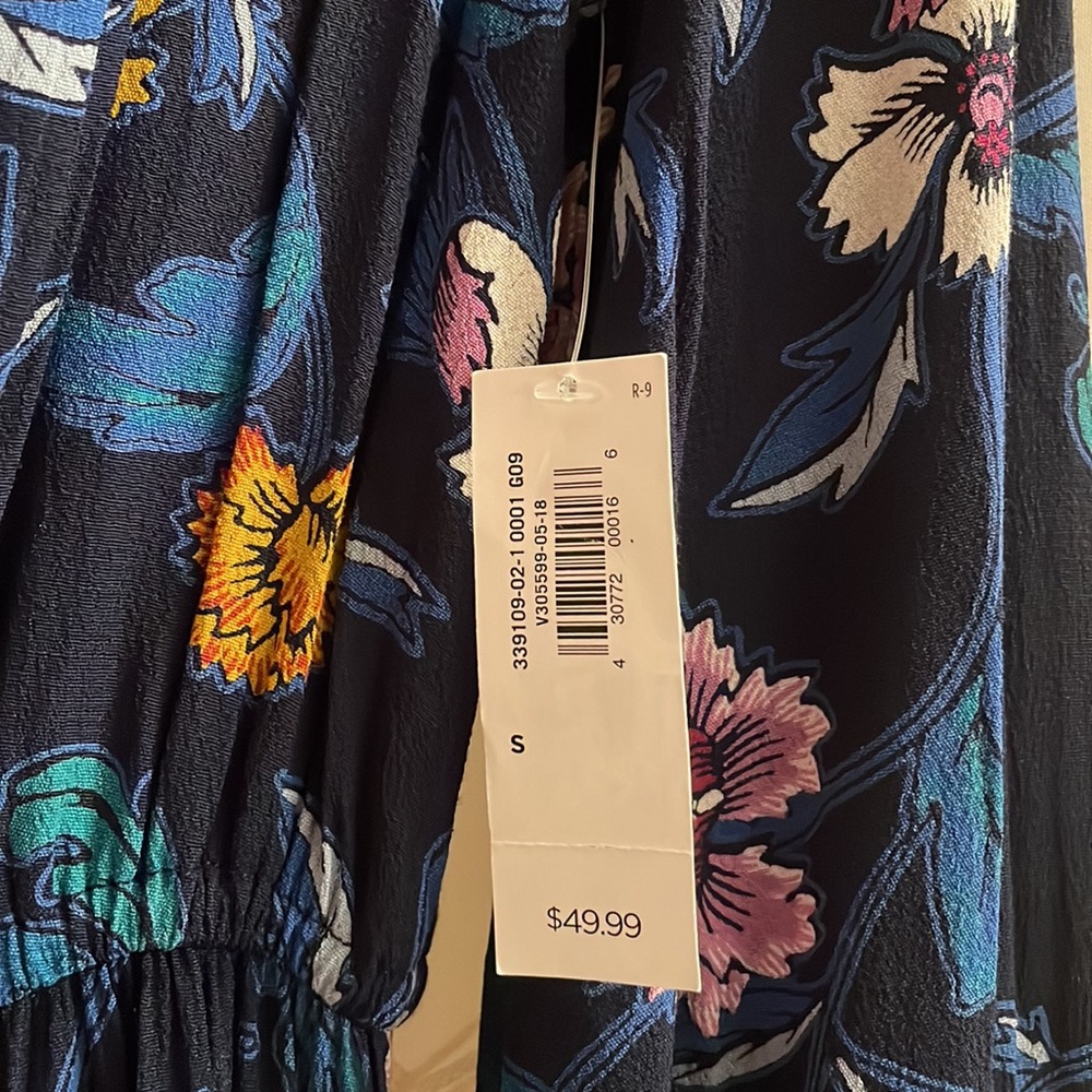 NWT - Old Navy dress, size S, navy/floral - Picture 3 of 11